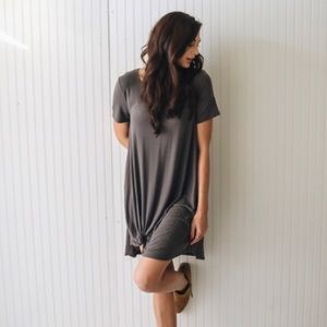 Grey T-Shirt Dress